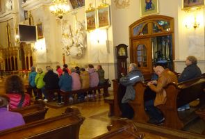 Eucharystia w Kościele w Hałcnowie.