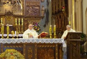 Eucharystia w Kościele w Wilkowicach.