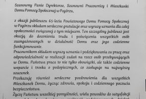 list gratulacyjny