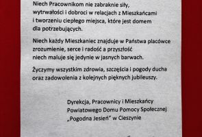 list gratulacyjny